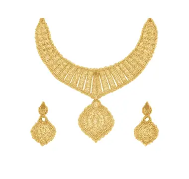 Kundan Bridal Gold Necklace Set