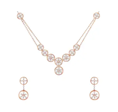 Sparkling Diamond-Cut Gold Necklace